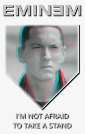 3d Anaglyph Eminem Fanart By Gogu1234 - Poster