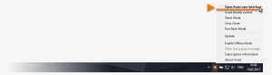 Right-click The Avast Icon On Your Windows Taskbar, - Parallel