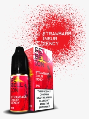 Strawbarb Insurgency 80/20 Sub Vaping - Rebellion Eliquids