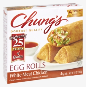 Chungs Egg Rolls, Spicy White Meat Chicken - 4 Pack,