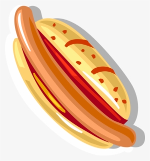 Vector Illustration Of Cooked Hot Dog Or Hotdog Frankfurter - Fast Food