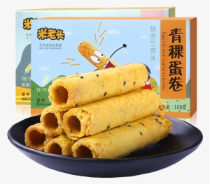 米老头青稞蛋卷108g*2 Box Breakfast Egg Roll Snacks Handmade - Biscuit Roll