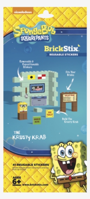 Krusty Krab Galley Grub - Alex Toys Spongebob Window Sticker Art Craft Kit