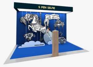 S Pen Selfie Zone - Illustration