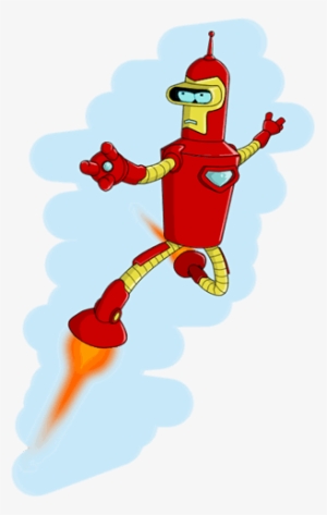 Futurama's Bender In An Ironman Suit - Iron Man Bender