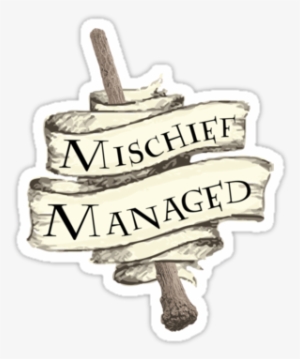 Http - //www - Redbubble - Mischief Managed Grid Pos=67&p=sticker - Lumos Font