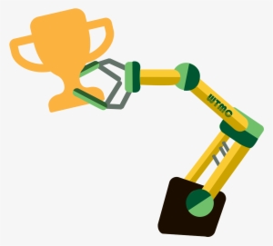 Robotic Arm Holding A Trophy In Its Claw - Robotic Arm