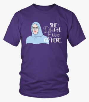 Mean Girls She Doesn't Even Go Here Shirt - Larry Bernandez T Shirt
