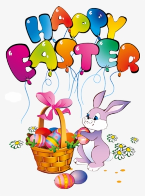 Happy Easter Bunny Transparent Clipart - Happy Easter Bunny Clipart