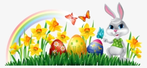 Bunny Free Desktop Pictures - Transparent Happy Easter Png