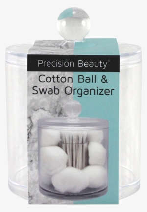 Cotton Ball & Swab Organizer - Precision Beauty Cotton Ball & Swab Organiser