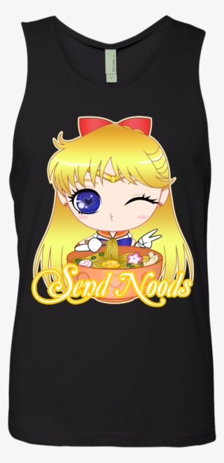 Sailor Venus Send Noods Next Level Men's Tank - Crew Neck