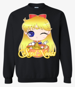Sailor Venus Send Noods Crewneck Sweater - Rick And Morty Peace Among Worlds Portal