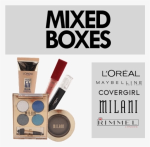 The Text "mixed Boxes" On The Top With "l'oreal\
