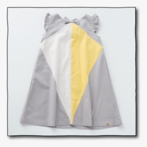Milk Teeth Girls' Light Grey Ringmaster Dress - Linens