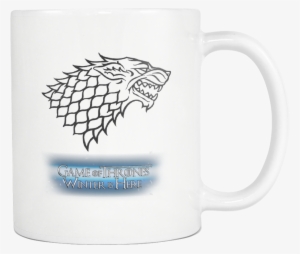 Game Of Thrones Stark Sigil,11oz White ,ceramic Mug - Game Of Thrones Symbols Stark