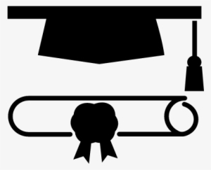 Graduation Hat With Diploma Vector - Graduation Cap Diploma Icon