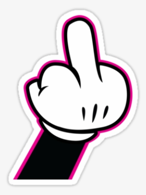 Mickey Mouse Flipping The Bird - Flipping The Bird Png