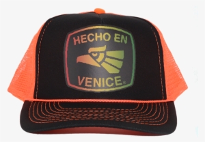 Hecho En Venice Orange Rasta Trucker Hat - Baseball Cap