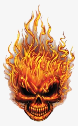 Skull On Fire Png