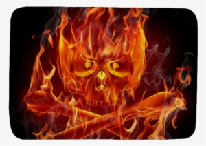 Skull Print Waterproof Shower Curtain