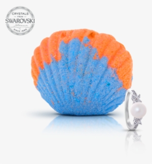 Coral - Mermaid Collection - Bath Bomb - Earring Monemel Silver Tone