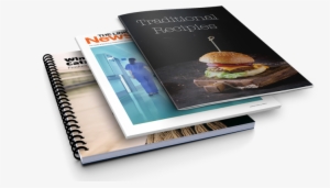 Stapled Documents, Wiro Bound Or Perfect Bound Books - Books On Table Png