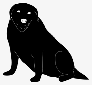 Silhouette Obese Lab - Fat Dog Silhouette Png