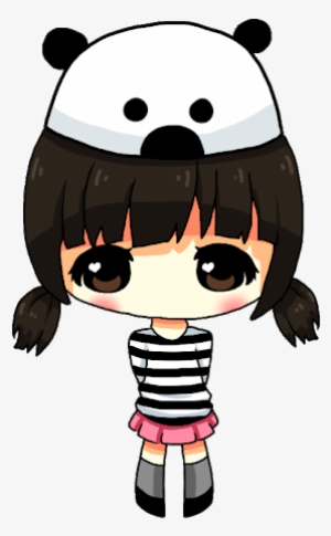 Photo - Panda Kawaii Girl Png