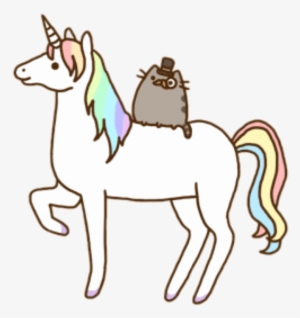 Report Abuse - Pusheen On A Unicorn