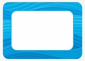 Tcr5181 Blue Waves Name Tags Image - Ipad Template