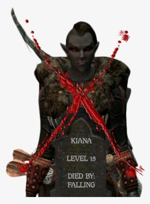 Skyrim Permadeath Adventures 10th Character Death Of - Action Figure