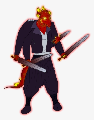 This Neon Dragonborn De Fragger Loves Metal And Is - Cartoon