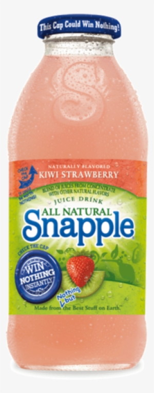 Snapple Kiwi-strawberry - Snapple Half 'n Half Iced Tea, Lemonade - 16 Fl Oz