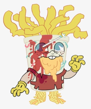 Master Shake's Torso And Yellow Gloves, Meatwad's Buck - Steven Universe Fry Monster