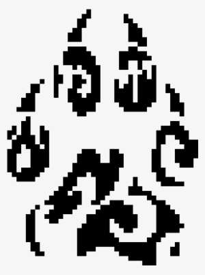 Paw - Tribal Wolf Paw Print