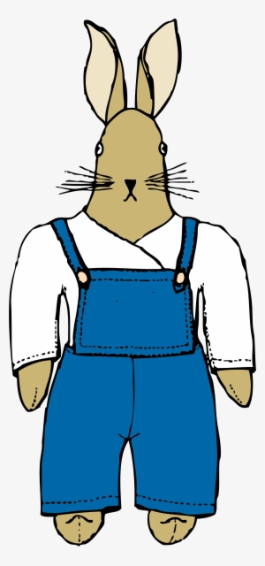 This Free Icons Png Design Of Bunny In Overalls Front