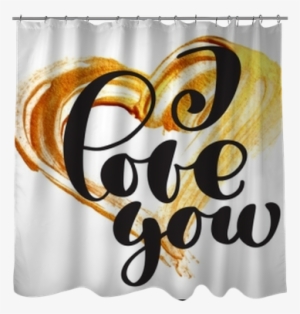 Card Valentine I Love You Vector Lettering Stylish - Brush