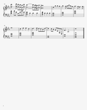 The Piano Sheet Music 2 Of 2 Pages - Piano