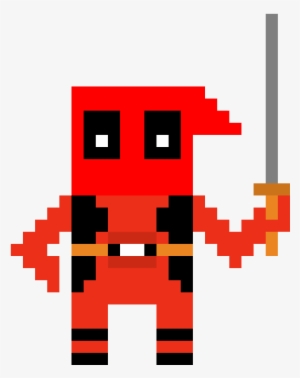 Deadpool Pixel - Cartoon