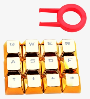 Redragon A103g Mechanical Keyboard Caps 12 Chrome Keycaps - Keycap