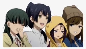 Laughing Girls Mayoiga Know Your Meme - Anime Girl Laughing Render