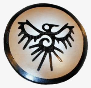 Wooden Mayan Phoenix Shield - Mayan Wooden Shield