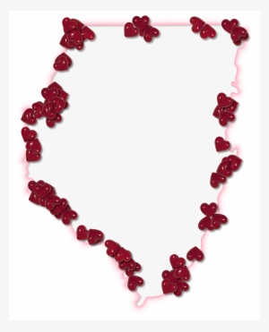 A Map Of Dixie With A Pink Glow Outline And Randomly - Map