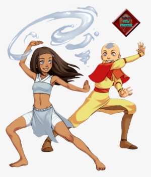 Aang X Katara Render