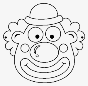 Mascara De Payaso Para Colorear