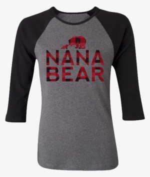 Nana Bear Raglan - Black Friday Monogram Shirts