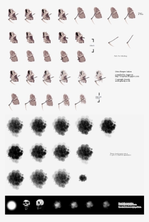 Grim Reaper, Loki And Evil Shadow Monsters - Shadow Monster Sprite Sheet