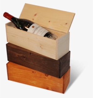Wooden Sliding Lid Wine Boxes With Custom Stains - Wooden Gift Box Malaysia