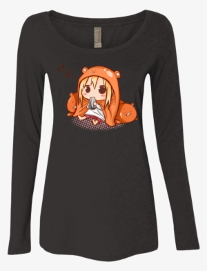 Umaru Chan Women's Triblend Long Sleeve Shirt - Shopbozz Umaru Chan T-shirt Many Types, Sizes And Colors